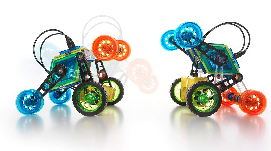 GeoSmart Flip Bot GeoMagnetic STEM Magnetic Construction Set with Rechargeable Turbo Motors for Ages 5+ - Image 5