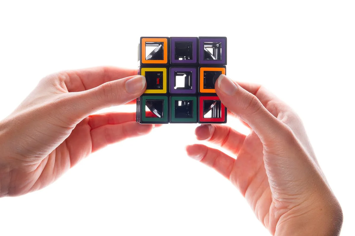 Meffert's Hollow Cube - The Original 3x3 Transparent Cube Brainteaser Puzzle from Recent Toys - Travel Friendly Fun for Ages 9+ - Image 6
