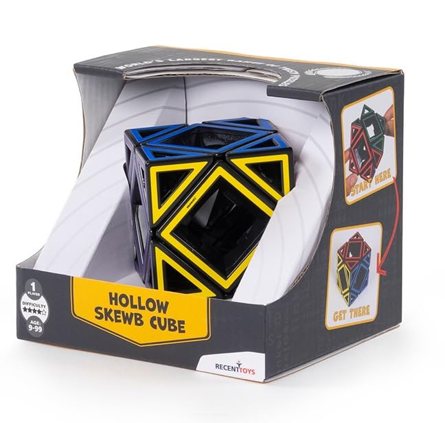 Meffert's Hollow Skewb Cube - The Original Cube Brainteaser from Recent Toys - Travel Friendly Fun for Ages 9+ - Image 3