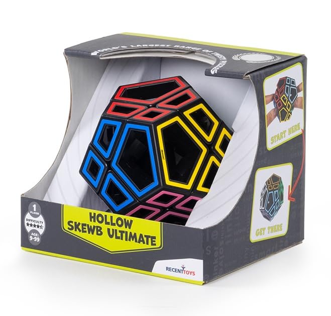Meffert's Hollow Skewb Ultimate - The Original Transparent 12-Faced Brainteaser Puzzle from Recent Toys - Travel-Friendly Fun for Ages 9+ - Image 3