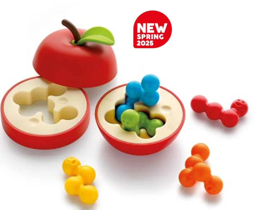 Apple Puzzler 3D Logic Game with 80 Challenges for Ages 8 - Adult. Fit The Worms and Close The Apple! - Image 6