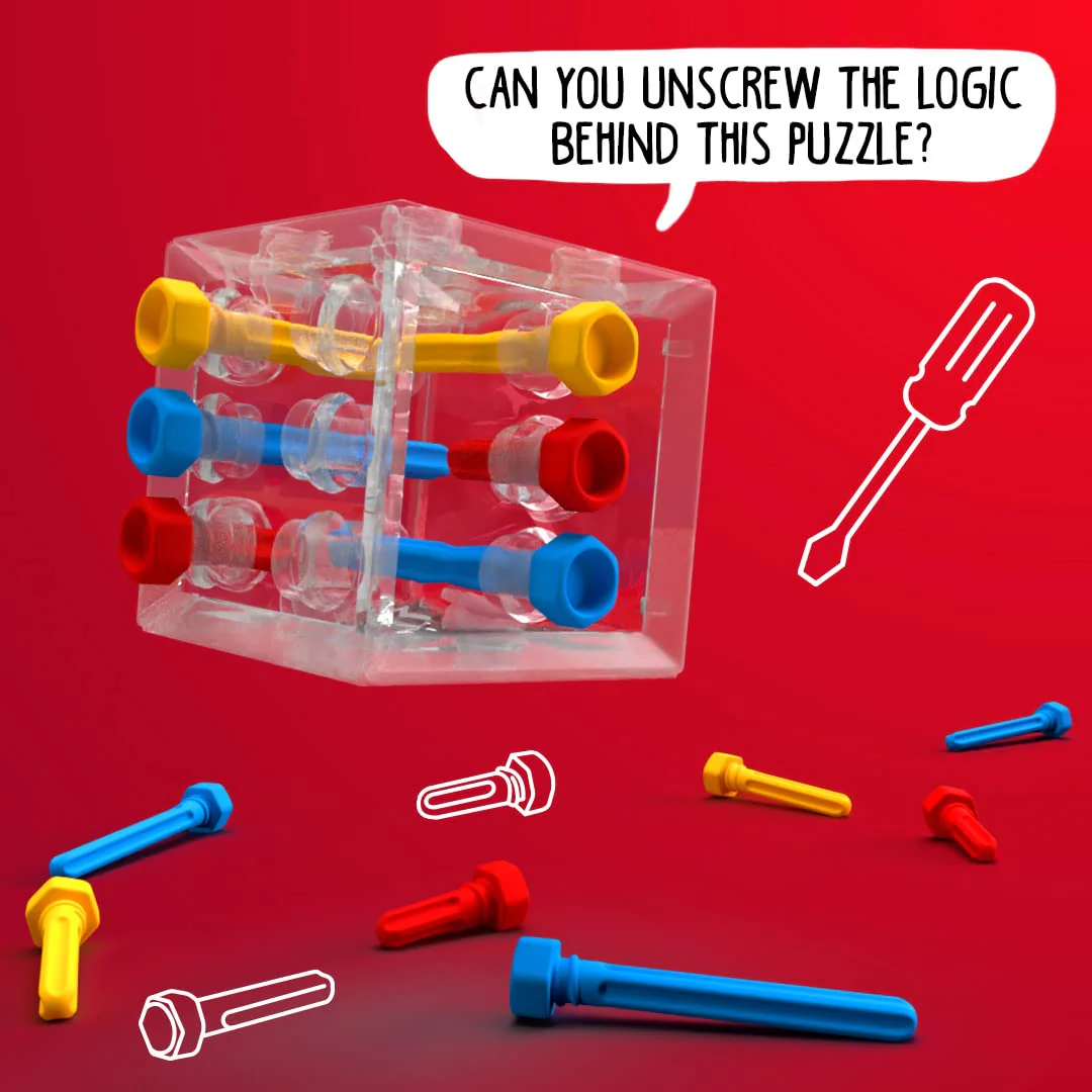 Criss Cross Cube 3D Puzzle Game - Brainteaser with 80 Challenges for Ages 8+ - Image 9