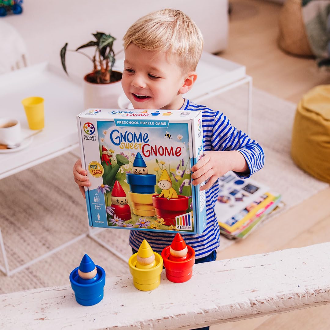 Gnome Sweet Gnome Wooden Deduction Game for Ages 3-7 with 48 Challenges - Image 9