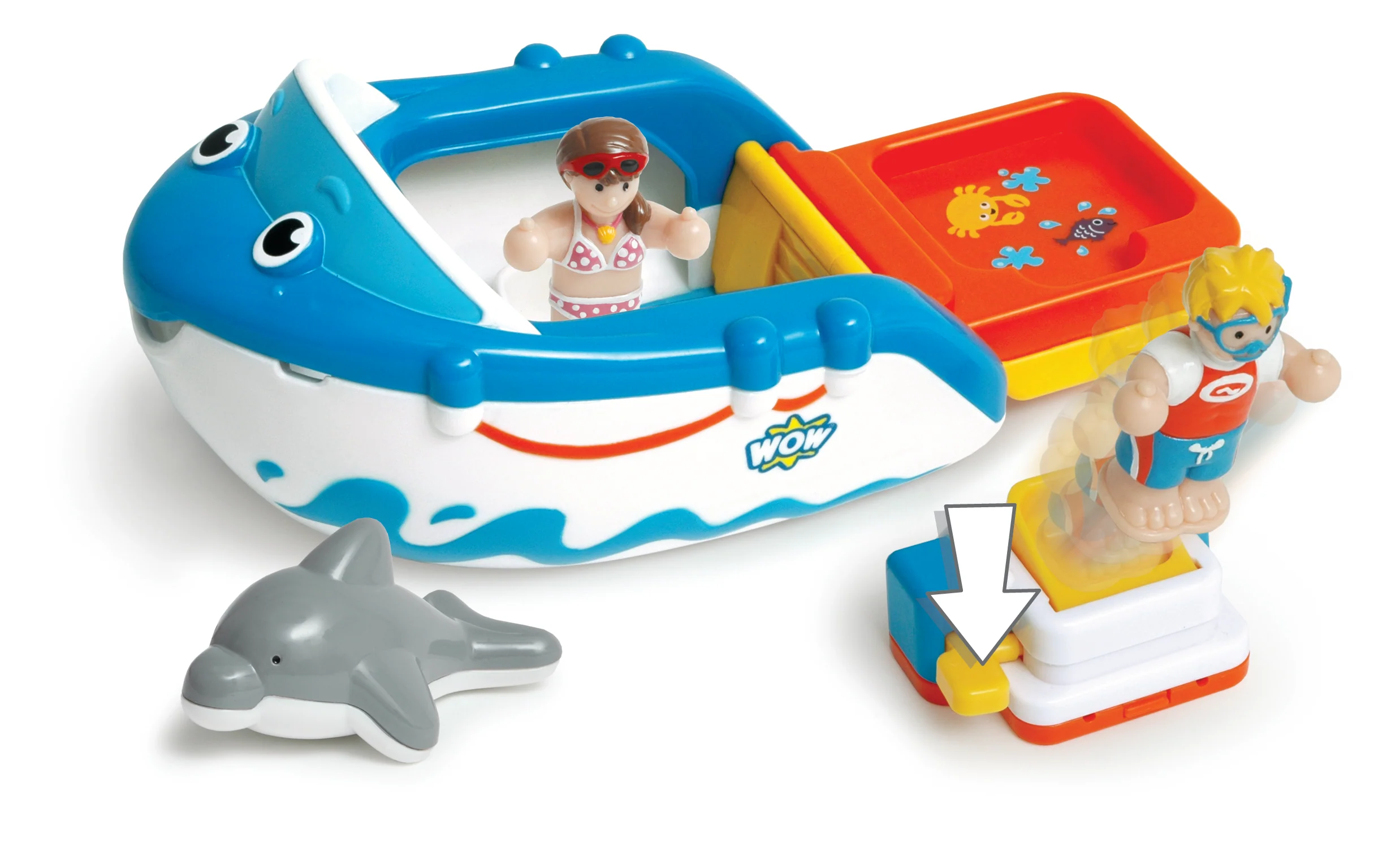 WOW Danny's Diving Adventure Bath Toy (5-Piece Play Set) Ages 1+ - Image 9